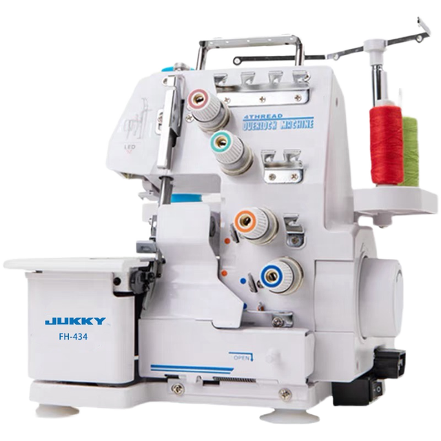 JUKKY Brand JK-434 Knitting Machine Household Multi-functional Four-thread Overlock Sewing Machine Price Apparel Machinery
