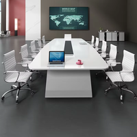 Table de conférence multi-personnes de qualité supérieure, design moderne en métal, pour la maison, le bureau et l'école