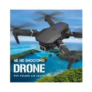 E88 Pro Drone 4k kamera Vr 3d modu 15 dakika uçan pil uzun menzilli Fpv Rc katlanabilir Mini Drones E525