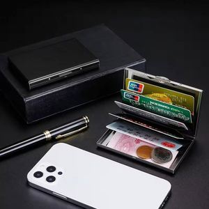 Porte-cartes de visite personnalisé en gros avec logo pour avocats, banques, cadeaux promotionnels, étui pour cartes d'identité et de nom - Product Image 3