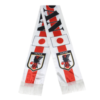 Vente chaude Conception Personnalisée Pas Cher 15x150cm Impression Tricot Worldup Polyester Football Club Fan Palestine Drapeau Écharpe
