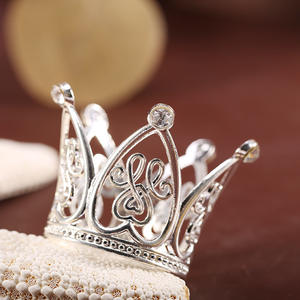 皇冠蛋糕礼帽生日迷你皇冠珍珠头饰儿童公主生日头饰皇冠 - Product Image 4