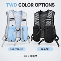Gilet d'hydratation portable en nylon et polyester, personnalisable, faible MOQ, en stock, avec bidons, sac de course inclus, unisexe-adulte