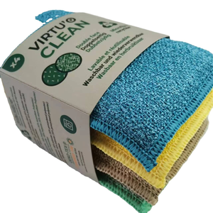 Éponge de nettoyage de cuisine carrée en polyester, écologique et de haute qualité, anti-rayures et résistante aux taches, tampon <span class=keywords><strong>à</strong></span> récurer la <span class=keywords><strong>vaisselle</strong></span> - Product Image 2