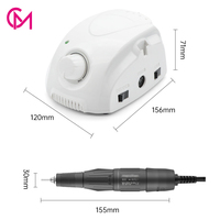 Taladro de Uñas Profesional de 65W y 35000rpm Directo de Fábrica, Micromotor con Logotipo Personalizado, Máquina de Pulido Eléctrica para Salón de Uñas
