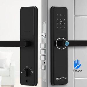 Tediton สมาร์ทประตูล็อคฉันบ้านประตูไม้สำหรับบ้านอิเล็กทรอนิกส์ดิจิตอล ttlock ลายนิ้วมือล็อคประตูอัจฉริยะ - Product Image 1
