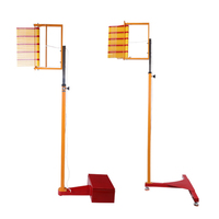 Appareil d'entraînement au saut de basketball en ABS/Acier, testeur de saut vertical réglable avec compteur numérique pour adolescents 1,8-3,6 m