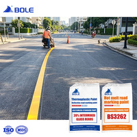 Peinture thermoplastique pour marquage routier, durable, résistante aux intempéries, peinture réfléchissante pour le trafic