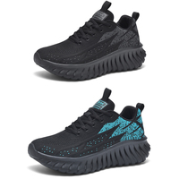Chaussures de sport pour hommes à la mode, respirantes, en maille, à lacets, avec logo personnalisé du fabricant, vente en gros en Chine