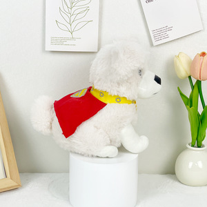 Wholesale Supermaned Dog <b>Soft</b> Plush <b>Stuffed</b> PP Cotton Filled Washed Technique Stress Relief for Weddings - Product Image 4
