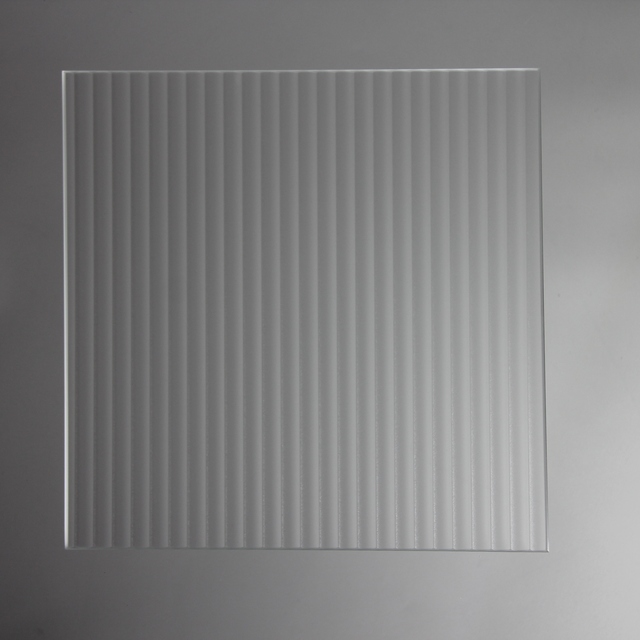 Factory Priced Frosted Low Iron Decorative Textured Patterned Tempered Glass Flute for Hotel and Industrial Decoration