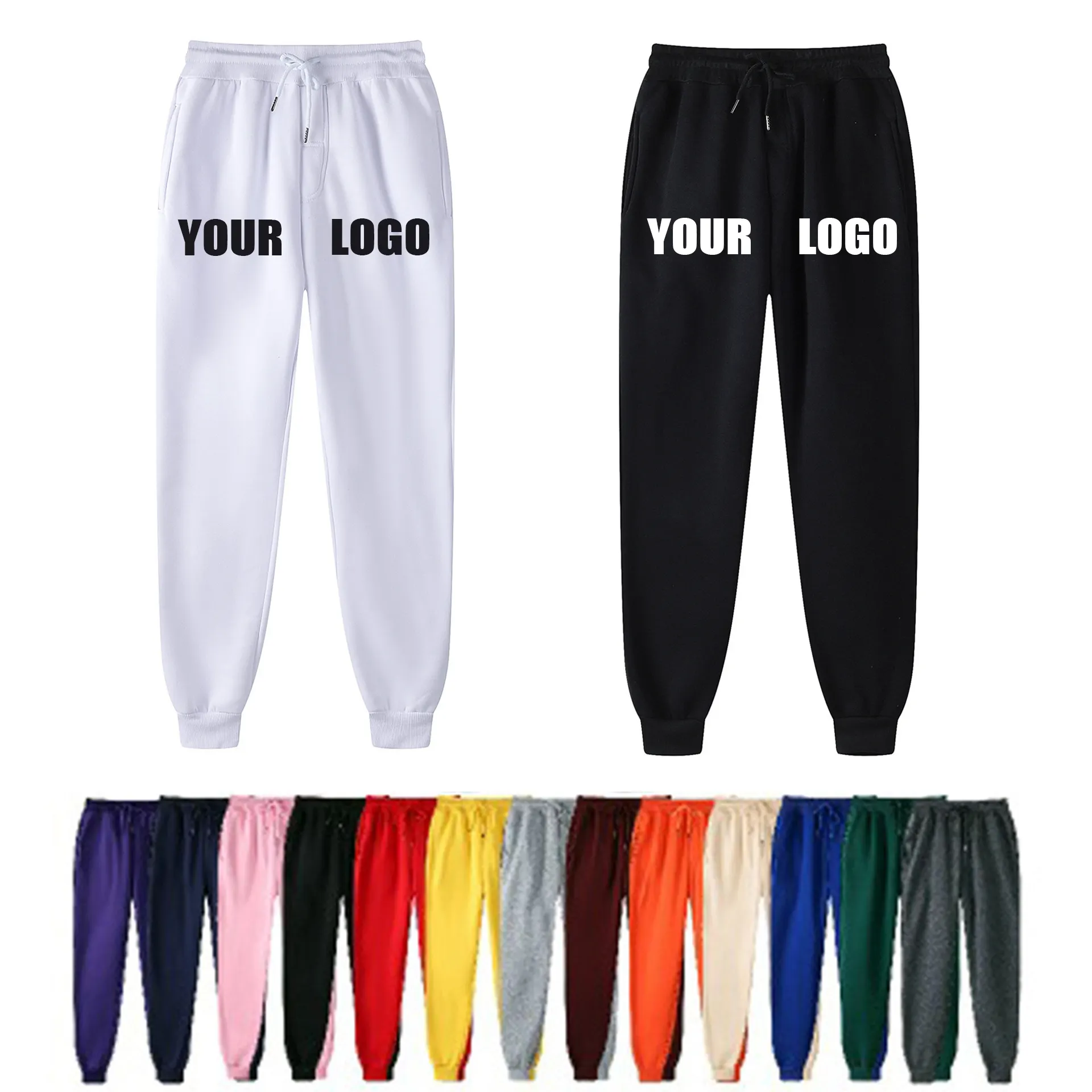 Pantalon de Jogging vierge pour hommes, uniforme uni, survêtement, Logo personnalisé, vente en gros, livraison gratuite