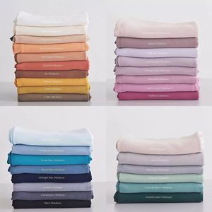 وشاح شيفون سادة من Sharut الأكثر مبيعًا بـ 86 لونًا بتصميم إسلامي مع شعار مخصص للبيع بالجملة، حجاب نسائي مسلم من قماش الجورجيت - Product Image 5