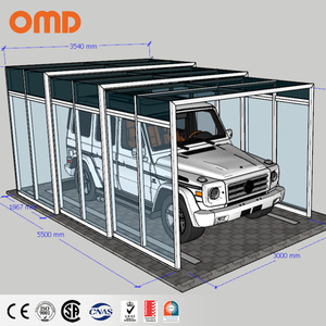 2025 Mới Đến Di Chuyển Có Thể Gập Lại Carports Điện Có Thể Thu Vào Nhà Để Xe Mặt Trời Phòng Kính Nhà Thông Minh Tự Động Nhà Để Xe Canopies - Product Image 3