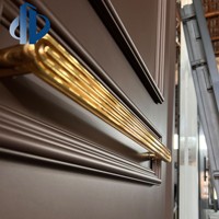 Porte d'entrée simple en métal, style minimaliste français, luxe léger, antivol, serrure intelligente, pour villa, fabrication sur mesure