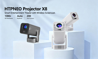 Projecteur X8 720p Full HD Home Cinéma Mini Android WiFi BT 200 Lumens Portable Prêt pour la 3D