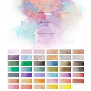 ZRKGEL Palette de couleurs d'ongles en céramique professionnelle 42 fentes couverture de Palette de peinture aquarelle de haute qualité pour artiste et Kit de coloriage - Product Image 5