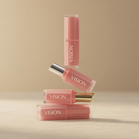 Conteneur vide pour gloss à lèvres de 4 ml, bouchon à vis en plastique, tube de gloss à lèvres rose rouge personnalisable, flacon d'huile à lèvres, logo personnalisé