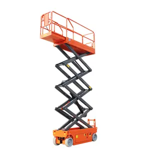 Hydraulic Vertical Mobile Electric Siccors Lift Aerial Work Platform Lift As Man Lift Or Elevator