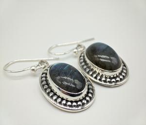 Pendientes de Piedras Preciosas de Labradorita Natural Hechos a Mano de Lujo, Pendientes de Plata de Ley 925, Joyería de Moda para Mujer, Venta al por Mayor - Product Image 1