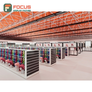 Modern Salon Wig Display Cabinet Glass Door Lockable Drawer Multi Tier Shelf Display Cabinet Fixture - Product Image 5