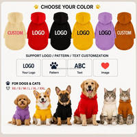 Sweat-shirt pour chien en polaire chaud avec logo personnalisé, respirant, pour chiens de petite et grande taille, vêtements de promenade en plein air