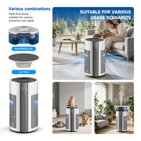 Purificateur d'air de qualité supérieure avec affichage PM2.5, stérilisation UV, purificateur d'air électrique micro-écologique pour grande maison ou bureau