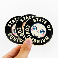 Etiquetas de Vinilo con Holograma, Pegatinas Personalizadas al por Mayor, Pegatinas de PVC Resistentes al Agua, Adhesivo Permanente