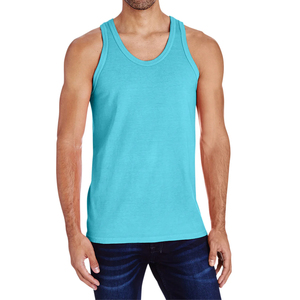 Camiseta sin mangas ajustada para hombre, camiseta de algodón sin mangas para gimnasio, chaleco ajustado para culturismo, fitness y ropa informal de verano - Product Image 1