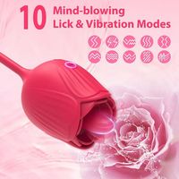 Hot Selling Zunge lecken Schub Rose Vibrator Sexspielzeug Adult Produkt für Frau Klitoris Stimulator G-Punkt Massage gerät