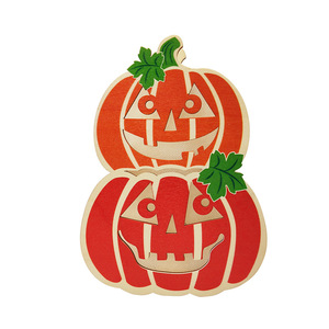 Linternas de Madera de Halloween, Calabaza, Gato, Fantasma, Luz LED, Decoración Artesanal, Decoración para Fiestas en Interiores y Exteriores - Product Image 2