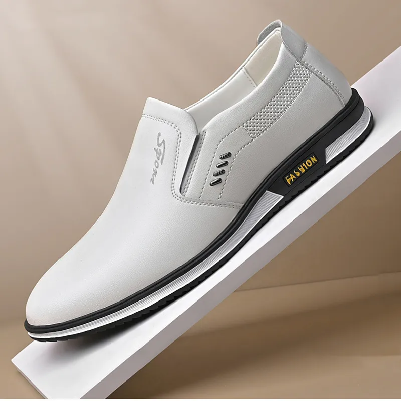 Wholesale factory Low price Breathable Slip-on dress shoes & oxford white mens