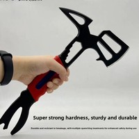 Hache de pompier, hache de taille, hache de secours, petite hache, outil multifonctionnel pour le camping et les situations d'urgence en extérieur