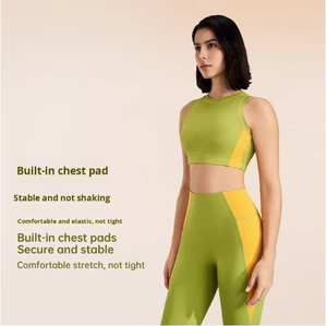 Set Fitness JLM per Sport all'Aperto, Abbigliamento Yoga ad Asciugatura Rapida, Reggiseno Antiurto, Pantaloni Corti da Corsa - Product Image 5