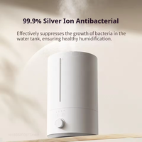 Mijia Humidificateur 3 350 mL/h Humidification 4.5 L Grande Capacité Double Brumisateur pour Bureau À Domicile Humidificador Purificateur