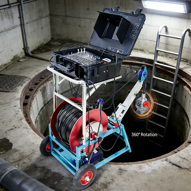 10.1 Inch Screen Deep Well Inspection Camera Water Well Borehole Inspection