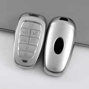 Funda de llavero de TPU de arena movediza plateada para Hyundai Elantra Sonata Kia Forte Optima Spectra Protector accesorios de funda de llave de coche - Product Image 4