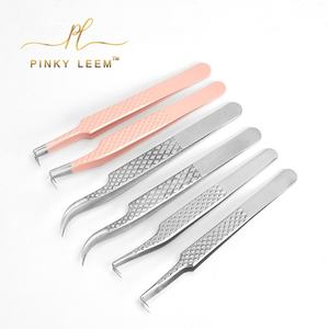 Pince à épiler pour sourcils Pinky leem, extension de cils, pince à épiler à 90 degrés, pince à épiler à pointe en fibre pour extension de cils - Product Image 2