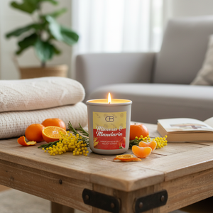 Candele di soia mimosa e mandarino - Product Image 3