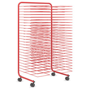 JH-Mech Artwork <strong>Tabletop</strong> <strong>Storage</strong> for Kids Desktop Powder Coated Metal With 15 Removable Shelves Drying Rack Painting - Product Image 4