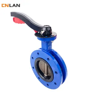 U-shaped Butterfly Valve Aluminum Alloy Handle Ductile Iron 2507 Board DN100