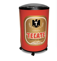 Glacière en plastique HS 65L glacière à bière personnalisée avec roue pour garder le vin et les boissons seau de refroidissement avec logo en promotion