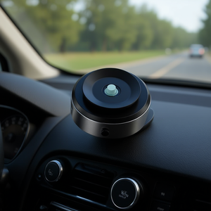 Support de téléphone de voiture à adsorption sous vide avec structure métallique pour montage sur pare-brise, noir, modèle D0100XTD047 - Product Image 2