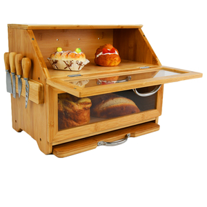 Boîtes <span class=keywords><strong>à</strong></span> <span class=keywords><strong>pain</strong></span> <span class=keywords><strong>en</strong></span> bambou <span class=keywords><strong>en</strong></span> <span class=keywords><strong>bois</strong></span> de haute qualité <span class=keywords><strong>avec</strong></span> couvercle de <span class=keywords><strong>planche</strong></span> <span class=keywords><strong>à</strong></span> <span class=keywords><strong>découper</strong></span> conteneur de stockage de nourriture <span class=keywords><strong>à</strong></span> ouverture facile - Product Image 3