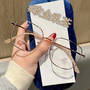 Monture de lunettes géométrique en métal 31207, monture intégrale, anti-lumière bleue, unisexe, verres PC, origine Taizhou - Product Image 4