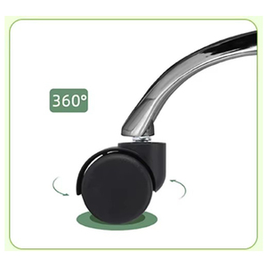 Ruedas para Silla de Oficina de Diseño Moderno, Ajustables de 55 mm, Giratorias 360°, de Acero, con Rodamientos de Nylon Negro Silenciosos y Resistentes, Suministro Directo de Fábrica - Product Image 3