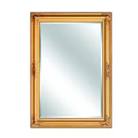 Quadro de espelho barroco de madeira, quadro de madeira do espelho do ouro royal europeu para decoração de casa