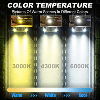 3 Couleur Led Phare H4 H7 H11 H13 Led Ampoules Télécommande Tri Couleur Led Lumière pour Voiture H11 3000k 4300K 6000K Luces Led H11
