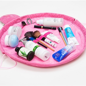 กระเป๋าใส่ของอเนกประสงค์กำมะหยี่แฟชั่นแบบมีเชือกผูก พร้อมโลโก้สั่งทำได้  กระเป๋าซิปแบบสบายๆ ใส่เครื่องสำอาง - Product Image 2