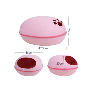 Cama portátil para perros y gatos, cueva, fieltro de lana lavable extraíble, diseño compacto para oficina, dormitorio, caja de uso de invierno, embalaje - Product Image 4